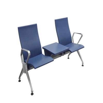 PU plastic airport waiting room chair with tea table P2003