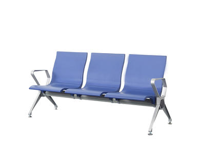 aluminium PU plastic waiting chair public airport waiting bench P1808