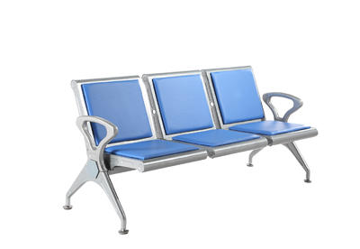 metal airport waiting chair with cushion P1706P