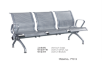 Metal airport chair aluminium public waiting bench P1613