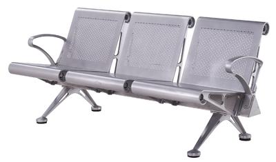 metal back aluminium public airport waiting chair P1618