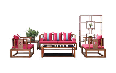 Chinese style home furniture living room waiting sofa OH1802